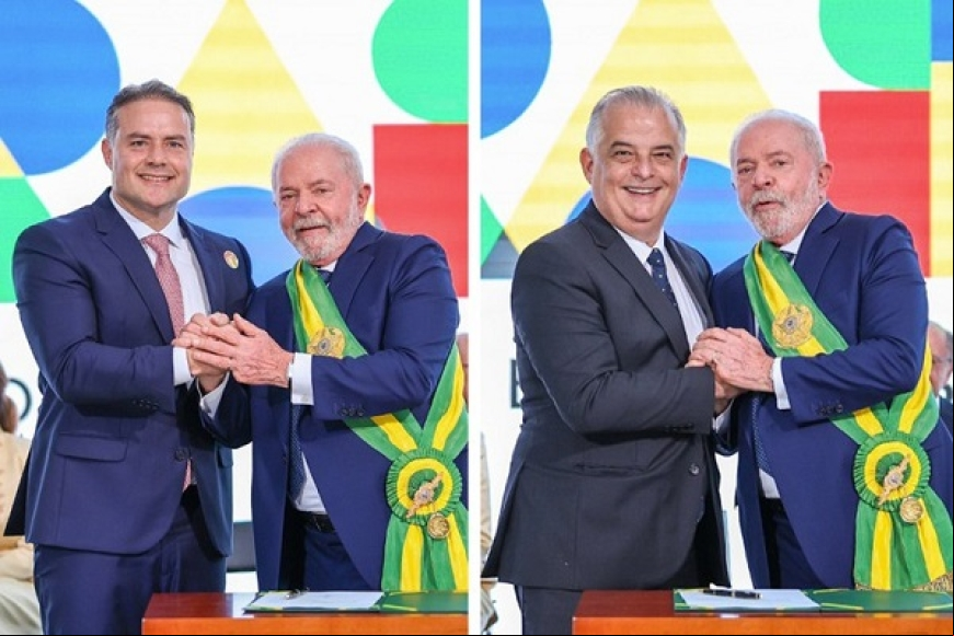 Lula dá posse aos novos ministros da infraestrutura brasileira de transportes